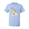 thumbnail image 2 of Wild Bobby, Praying Hands God Grant me the Serenity Courage Wisdom, Inspirational/Christian, Men's Graphic Tees, Light Blue, Small, 2 of 3