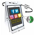 thumbnail image 2 of Follow Us On Social Media (24" X 36") Deluxe A-Frame Signicade, Includes 2 Removable Panels & Stand, 2 of 4