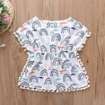 thumbnail image 4 of Enfants Bébé Filles Robe Arc-en-Ciel Robe de Plage Robe de Bain Robe de Bain Couvrir jusqu'à Blanc 2-3 Ans, 4 of 8