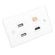 thumbnail image 4 of Hub de pared con puerto HDMI 2 + USB 1 estándar de EE. UU. para una mejor conectividad en edificios de oficinas, 4 of 8