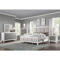 Acme Furniture ACME Katia Nightstand, Rustic Gray & White Finish