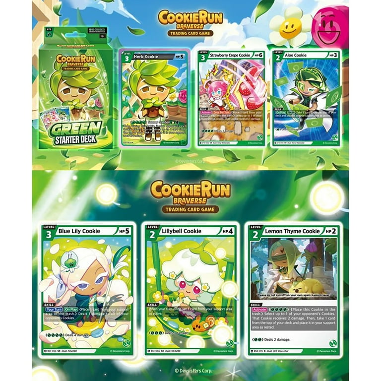 CookieRun: Braverse Trading Card Game - Starter Deck Green