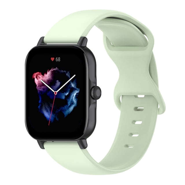 Hearth & Gear Silicone Sports Sweat Proof Solid Color Watch Band With Convenient Adjustment And Wide Compatibility Compatible With Smartwatch Undone for Men Railroad Cool Watch with Stopwatch for