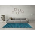 thumbnail image 3 of Ahgly Company Indoor Rectangle Abstract Light Blue Modern Area Rugs, 5' x 7', 3 of 4