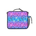 thumbnail image 3 of Butterfly and Daisy Purple Pattern Insulated Lunch Bag with Shoulder Strap and Bottle Holder,Bento School Lunch Bag Box,11x9.5x3.5 Inches, 3 of 5