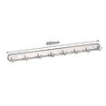 thumbnail image 2 of Unique Bargains Silver Tone Screw Mounted 8 Hooks Coat Towel hook Rack Wall Hanger 1 Pack, 2 of 6