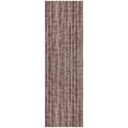 thumbnail image 2 of Addison Rugs Dream Shag Premium Machine Washable Transitional Textured Stripes Burgundy Runner Rug, 2'3" x 7'6", 2 of 8