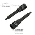 thumbnail image 4 of Uxcell 2pcs H5 Hex Bit Socket 100mm/3.94" Length 1/2" Square Drive Metric Extension Impact Bit Power Nut Driver Set S2 Steel Socket Ratchet Wrench Bits, Black, 4 of 7