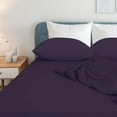 thumbnail image 6 of PiccoCasa Brushed Polyester Microfiber Fabric Bed Sheets Bedding Set 4-Piece, Dark Purple Full, 6 of 8