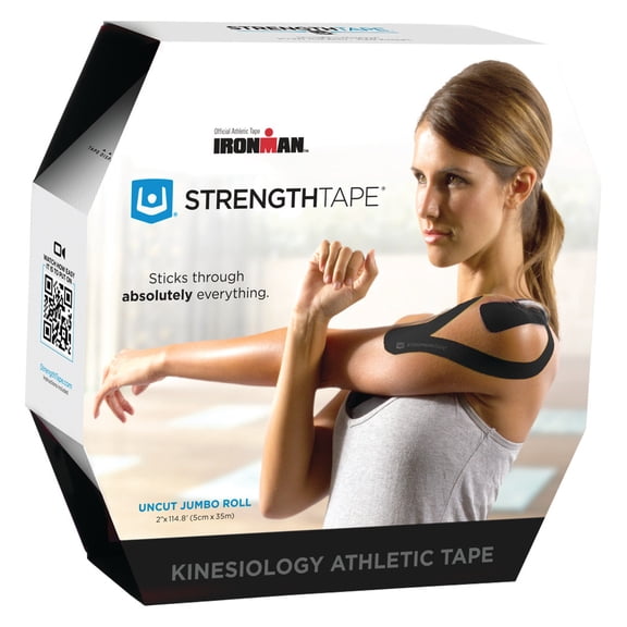 StrengthTape Kinesiology Elastic Tape for Injury Support and Prevention, 35M Uncut Roll