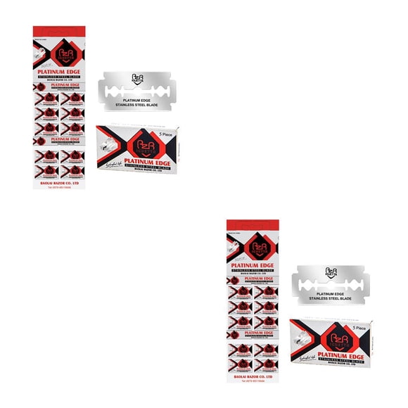 Minnieouse Cuchillas de afeitar para hombre, hoja de acero inoxidable, depilación de barba clásica, accesorios de afeitado precisos y limpios, Type1 NO1