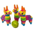 thumbnail image 1 of Podzly Mini Donkey Pinatas - 3-Pack for Cinco de Mayo, Fiestas, and Mexican-themed Events. Colorful Decorations for Birthdays, Graduations, Easter, and More! Fiesta Fun in Compact Size, 1 of 4
