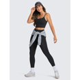 thumbnail image 4 of Top deportivo CRZ YOGA ajustable con espalda en V, sin aro, negro, talla S, 4 of 5