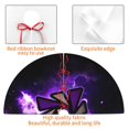 thumbnail image 3 of Lsque Geometry Dash Print Christmas Tree Skirt, Tree Skirt with Ties or Velcro, Perfect for Holiday Decorations, Halloween, and New Year-30", 3 of 7
