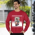 thumbnail image 3 of Christmas Sweatshirt, Born to Ride Dog on Scooter Christmas Sweatshirt, Funny Holiday Ugly Sweater, Festive Crewneck for Pet & Scooter Lovers, 3 of 5