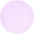 thumbnail image 1 of Ahgly Company Indoor Round Solid Purple Modern Area Rugs, 3' Round, 1 of 4