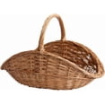 thumbnail image 1 of Cesta De Almacenamiento Portátil Cesta de mimbre tejida a mano con asas para organizar el hogar, recoger frutas y decorar, 40 cm, color natural Yulucky, 1 of 5