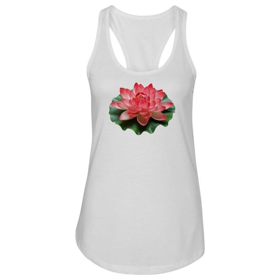 Beautiful Lotus Flower Design. Tank Women -Image by Shutterstock, Female XX-Large