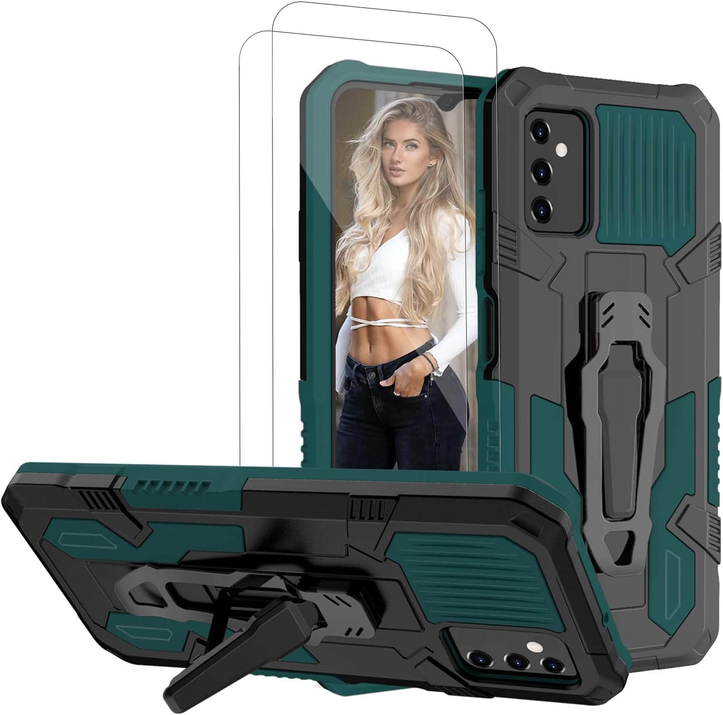 Compatible with Samsung Galaxy A14 5G Case Dual Layer Protective Heavy