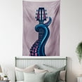 thumbnail image 4 of Octopus Tapestry, Sea Animal with Guitar Riff Musical Instrument Rock and Roll Modern Artwork Print, Wall Hanging for Bedroom Living Room Dorm Decor, 40W X 60L Inches, Lilac Blue, by Ambesonne, 4 of 5