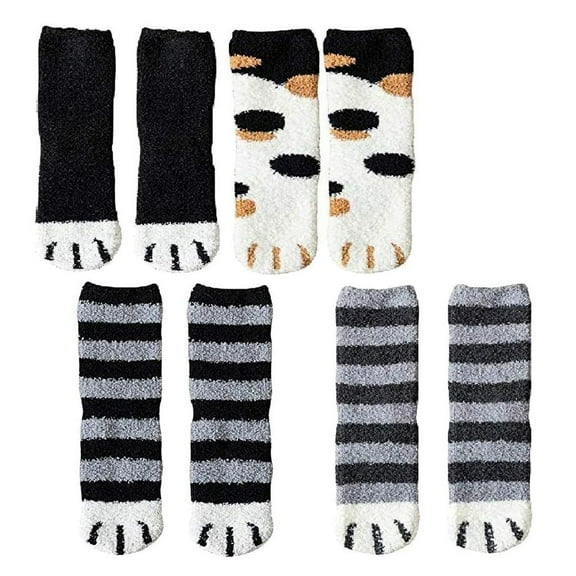 Charella Women Cute Coral Velvet Socks Fuzzy Winter Socks