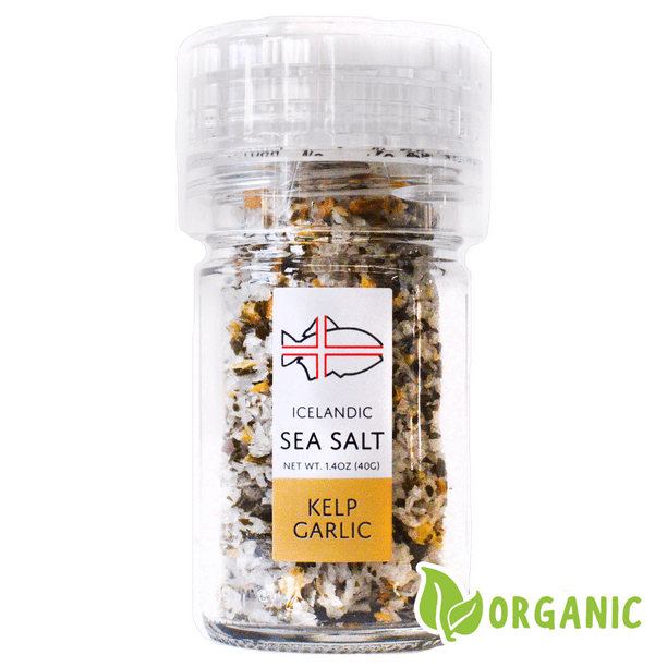 Kelp Garlic Icelandic Sea Salt Nordic Catch (1.4oz Adjustable Grinder