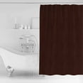 thumbnail image 4 of 72x78 Inch Shower Curtain Solid Brown Bathroom Decor Waterproof Fabric Bathtub Bath Curtains Decorative Vintage Minimalism Abstract Denim Pattern Extra Long Shower Curtain Set with Hooks, 4 of 6