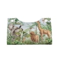 thumbnail image 2 of Fuzoiu Watercolor African Animals Wildlife Print Tissue Box Cover, PU Leather Tissue Holder,Decorative Facial Paper Organizer for Bathroom Living Room Bedroom Countertop Office Desk Car Home, 2 of 7