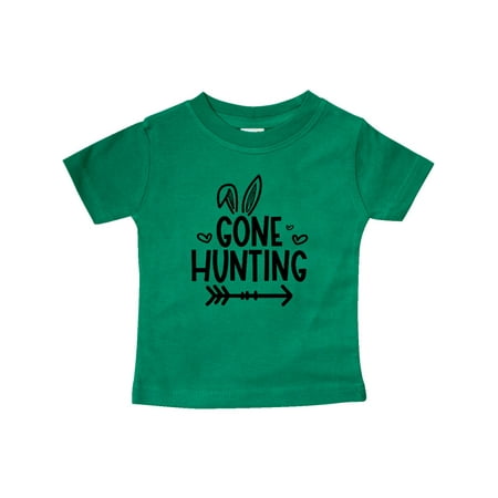 

Inktastic Happy Easter Gone Hunting with Arrow and Hearts Gift Baby Boy or Baby Girl T-Shirt