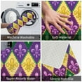thumbnail image 4 of Vsdgher Mardi Gras4 print Flannel Anti-Slip Floor Mat Comfort Mat Floor Carpet for Decor, Non-Slip, Home, Office, Laundry, Durable, 4 of 5
