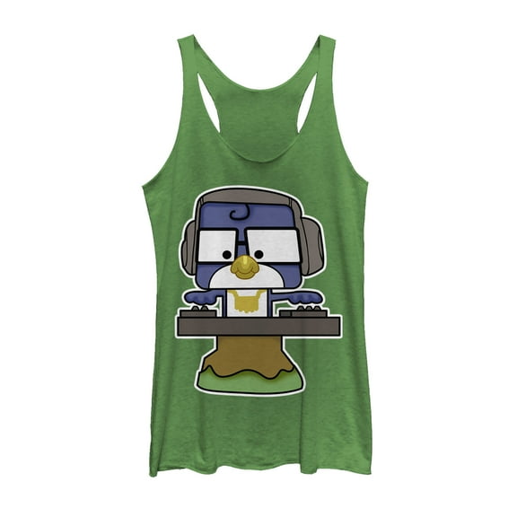 Women's Toy Story DJ Blu-Jay Toy  Racerback Tank Top Envy Green X Small