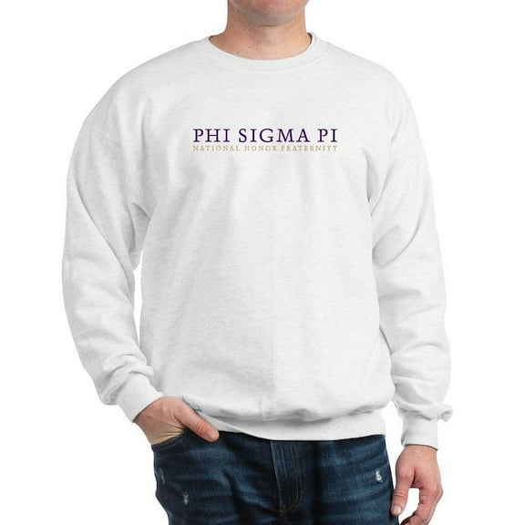 CafePress - Phi Sigma Pi Colored Wordmark Sweatshirt - Crew Neck Sweatshirt