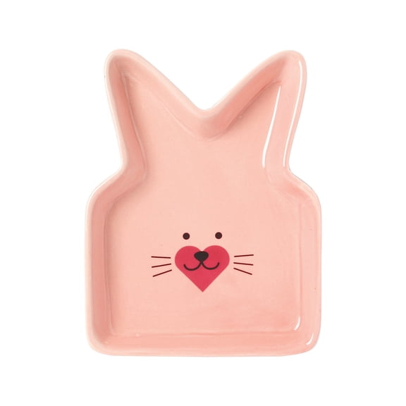 Ceramic Bunny Head Plate - Home Decor - 1 Piece