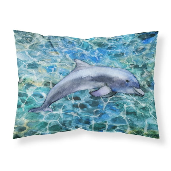 Carolines Treasures BB5339PILLOWCASE Dolphin Fabric Standard Pillowcase Standard multicolor