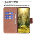thumbnail image 4 of Compatible with Samsung Galaxy S25 Wallet Case for Women Man, Premium PU Leather Folio Flip Case with Card Holders Kickstand Wrist Strap, Luxury Shockproof Protective Phone Cover, Brown, 4 of 6