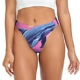 thumbnail image 1 of Kdxio String Motif Dauphin Hawaïen Sans Couture pour Femmes - String Taille Basse Invisible Extensible Culottes Respirantes pour Femmes-Petit, 1 of 6