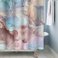 thumbnail image 5 of LFEEY Shower Curtain Pink and Purple Marble Shower Curtains Set with Hooks for Bathroom Decor Accessories Bathtub Curtain, 72"x72", 5 of 5