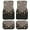 Bohemian Flower Black, variant on Renewold Deer American Flag Rubber Car Floor Mats 4 Pieces, Universal Fit Front & Rear Auto Rugs Full Set, Protect Your Vehicle's Interior for Car SUV Van & Trucks