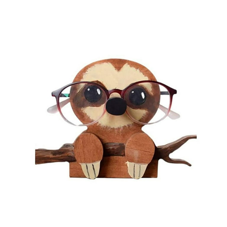 VIPbuy Creative Glasses Holder Stand, 3D Wooden Puzzle Animal Eyeglass  Stand Home Office Desk Décor Gift (Panda)
