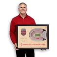 thumbnail image 4 of YouTheFan NCAA Ohio St Buckeyes 100th FB 25-Layer Stadiumview Wall Art, 4 of 5