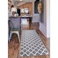 thumbnail image 2 of Ottomanson Glamour Collection Non-Slip Rubberback Moroccan Trellis Design Indoor Area Runner Rug, 2 of 8