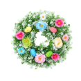 thumbnail image 2 of Corona de Pascua, decoración del hogar, decorativa, corona de flores artificiales, corona de primavera con 35 cm, 2 of 9
