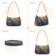 thumbnail image 2 of Ryvnso Peacock in Christmas Womens Chain Shoulder Bag Tote Handbags Clutch Hobo Purse with Zipper for Travel, 2 of 7