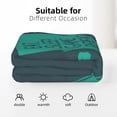 thumbnail image 6 of XMXT Throw Blankets, Game Sticker Handle Green Pattern Bed Blanket for Bedroom Sofa, 50 x 70 inches Green, 6 of 9
