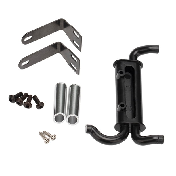 Vogacara Simulador RC Cars Tubo de escape Reemplazo de tubos de aleación de plástico Tubos de adorno Reemplazo de estilo de automóvil mejorado para Kits de construcción modelo Vogacara FN000911-00