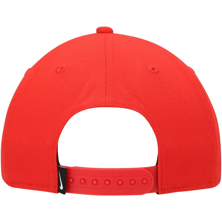 Youth Nike Red Logo Pro Futura Snapback Hat OSFA Walmart