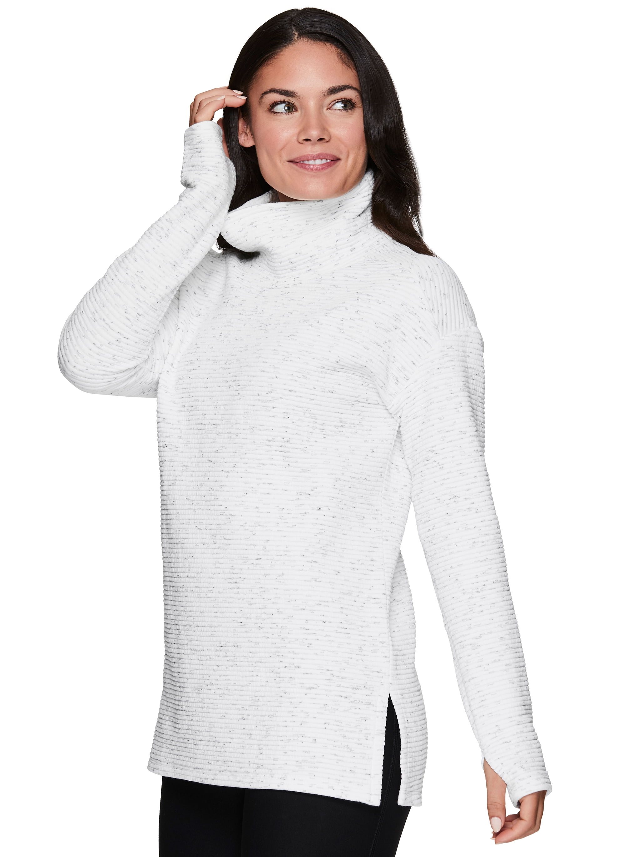 cowl neck pullover sweatshirt