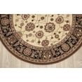 thumbnail image 4 of 5x5 Round Floral Agra Oriental Area Rug Foyer, 4 of 8