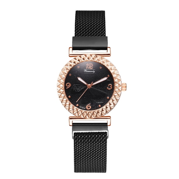 Mirar XR4594 Reloj de pulsera elegante para mujer con patrón de mariposa 3D Reloj elegante de vestir para mujer Pulsera de cuarzo analógica Reloj casual delicado con correa de aleación 1 1