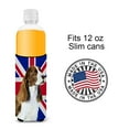 thumbnail image 4 of Springer Spaniel with English Union Jack British Flag Ultra Hugger for slim cans, 4 of 6